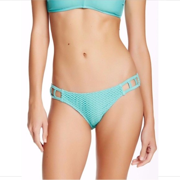 NWT Volcom Love‎ & Haight Retro Bikini Bottoms Blue Bird [SZ Medium ] - Picture 5 of 6
